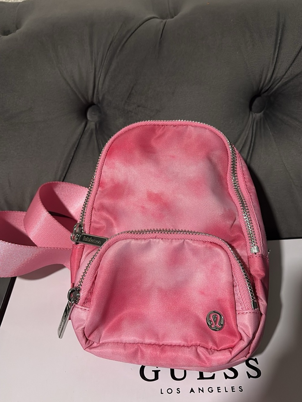 lululemon athletica Pink Tie-Dye Crossbody Mini Backpack